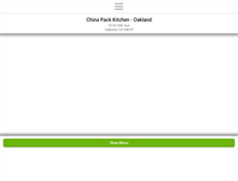 Tablet Screenshot of chinapackkitchen.com